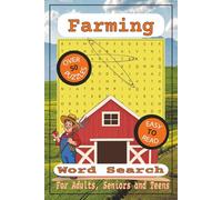 Farming Word Search Puzzle: Word Searches with Easy to Read Print about Farming | 6x9 inches, 110 pages, 50+ Puzzles, 990 words....Great Gift for Vacations, Holidays and Free Times