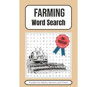 Farming Word Search Puzzles for Adults, Seniors, and Teens: Word Searches with Easy to Read Print about Farming, Country Life, Farm Animals and More | ... Gift for Vacations, Holidays and Free Times