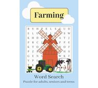 Farming Word Search: Word Search Puzzles with Easy to Read print about Farming, Gardening, Agriculture and More | 6 × 9 inches , 110 pages | 50+ ... Gift for Vacations, Holidays and Relaxation.