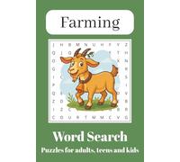Farming Word Search: Word Searches with Easy to Read Print about Farming Culture, Crops and Plants, Farming Equipment and More | 6x9 inches, 110 pages ... Gift for Vacations, Holidays and Free Times