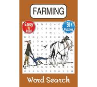 Farming Wordsearch: Word searches with easy to read print about farming, agriculture, and farm animals | 6 x 9 inches, 110 pages | 50 + puzzles... | gift for vacations holidays and free times.