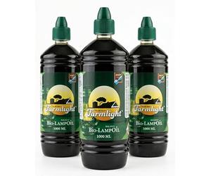 Farmlight Aceite orgánico para lámparas, antorchas, hornillos y antorchas, cera líquida inodora, transparente, antimosquitos (3L)