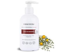 FARMODERM Aceite de masaje - Aceite de masaje relajante profesional - Hidratante con extractos naturales - Eficaz para el tratamiento de Cicatrices, Estrías y Piel Seca - 300ml