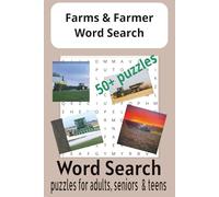 Farms and Farmer Word Search: Word Searches with Easy to Read Print about Farms, Farmers, Equipment and More | 6x9 inches, 110 pages | 50+ Puzzles...Gift for Vacation, Holidays and Free Time