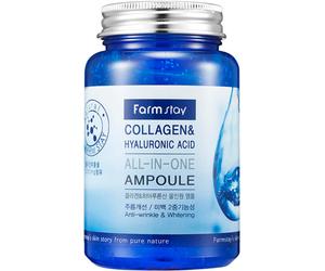 FarmStay Collagen y Ampolla facial todo en uno de ácido hialurónico 250mL