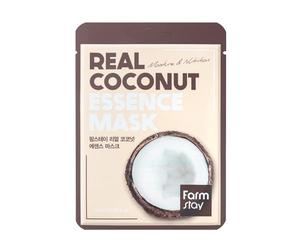 Farmstay Mascarilla facial de esencia auténtica de coco, antiedad antiarrugas, 23 ml
