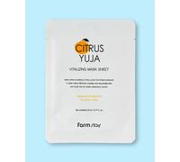 Farmstay Mascarilla facial de tela Citrus Yuja Vitalizing Mask Sheet - 23 ml / 1 ud