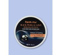 Farmstay Parches para ojos Black Pearl&Gold Hydrogel Eye Patch - 90 g / 60 ud