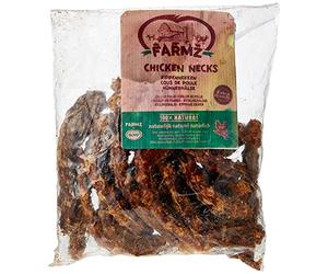 Farmz Pescuezos de Pollo para Perros - Snack para Perros Extra Crujiente - Alimento Complementario para Perros - Sin Colorantes ni Aromas Añadidos - Hecho en la UE - Pack 250g - Duvo+