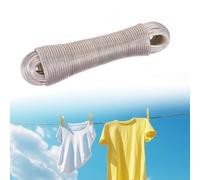 Farnirvana Cuerda tendedero Exterior, 30m/4mm, Cuerdas tendedero Exterior de Acero con Revestimiento de PVC Transparente, para el Hogar Jardín Viajes