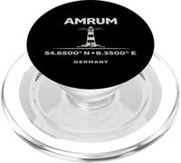 Faro Amrum Alemania Coordenadas Mar del Norte PopSockets PopGrip para MagSafe