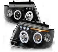 Faro Angel Eyes LED Para VW Passat 3B 96-00 Negro Tuning Tec Izq/Derecha