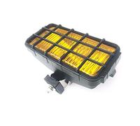 Faro antiniebla amarillo con rejilla protectora 12/24 V