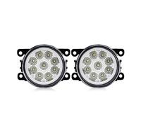 Faro Antiniebla para Ford para Transit para Focus MK2 MK3 para Tourneo para Fusion Luz Antiniebla LED Lámpara Antiniebla 8000LM Blanco Amarillo 30W 12V Luces Antiniebla Coche(9 Led White)