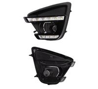 Faro Antiniebla para Mazda CX-5 CX5 2012 2013 2014 2015 2016 conducción DRL luz Diurna lámpara antiniebla relé LED luz Diurna Antiniebla Delantero(White and Yellow)