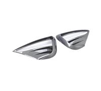 Faro Antiniebla Rejilla Cubierta Cubierta Protectora Luz Antiniebla Delantera PARA Tesla PARA Modelo Y 2021-2023 LámPARA Diente Madera Cuchillo Embellecedor Hoja Alerón Faro Rejilla(Glossy Carbon)