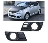 Faro Antiniebla Rejilla Cubierta PARA Suzuki PARA Swift 2007-2010 Marco Plástico Rejilla Tapa Bisel Capó PARAchoques Delantero Coche Foglight Cubierta Luz Antiniebla Faro Rejilla(Left and right)