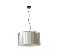 Lampara colgante Faro Barcelona Linda 29313 Negra/Beige