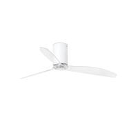 Faro Barcelona 32039 - MINI TUBE FAN Ventilador de aspas para techo, cuerpo blanco y palas transparente