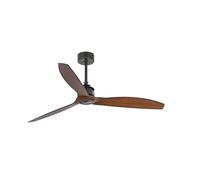 FARO BARCELONA 33395 - JUST FAN Ventilador de Techo Negro/Madera con Motor DC