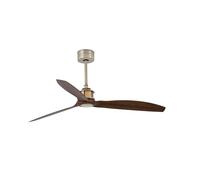 Faro Barcelona 33398 - JUST FAN Ventilador de techo con motor DC ø128 Oro 3 Palas de madera