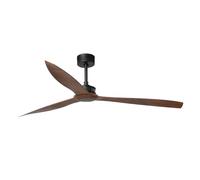 FARO BARCELONA 33430 - JUST FAN Ventilador de Techo Negro Mate/Madera 178cm
