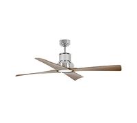 Faro Barcelona 33482 - WINCHE Ventilador de techo ø130 motor DC Cromo 4 Palas Madera