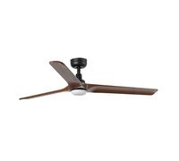 FARO BARCELONA 33809-1TW - HEYWOOD L LED Ventilador negro/madera oscura DC