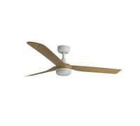 FARO BARCELONA 33816-20 - PUNT LED Ventilador de techo blanco/madera clara con motor DC