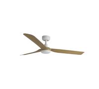 FARO BARCELONA 33816 - PUNT Ventilador de techo blanco/madera clara con motor DC