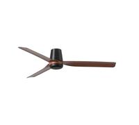 FARO BARCELONA 33831 - PUNT TUB M Ventilador negro/madera oscura DC