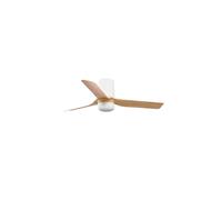 FARO BARCELONA 33833-1TW - MINI PUNT TUB S LED Ventilador blanco/madera clara DC