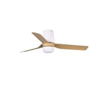 FARO BARCELONA 33833-1TW - MINI PUNT TUB S LED Ventilador blanco/madera clara DC