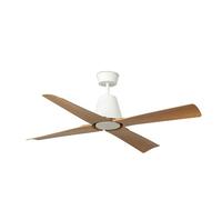 FARO BARCELONA 34105 - TYPHOON M LED Ventilador blanco/madera