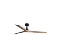 FARO BARCELONA 34283 - KLIM M Ventilador negro/madera roble