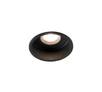 Faro Barcelona 40115 - HYDE R Empotrable negro redondo