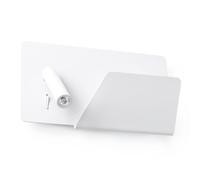 Faro Barcelona 62122 - SUAU USB A Aplique blanco con lector derecha