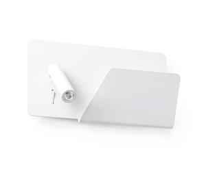 Faro Barcelona 62122 - SUAU USB A Aplique blanco con lector derecha