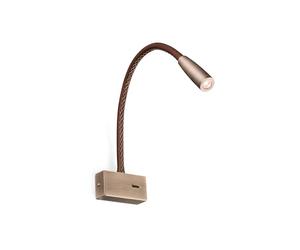 Faro Barcelona 62704 - LEAD Aplique lector bronce