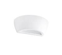 FARO BARCELONA Aplique en yeso blanco 24,5cm
