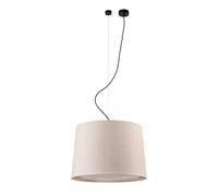 Faro Barcelona 64314-44 - SAMBA Colgante negra/encintada beige ø450