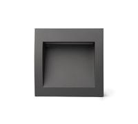 Faro Barcelona 70148 - SEDNA SQ 140 Empotrable gris oscuro