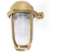 FARO BARCELONA Aplique de exterior en vidrio latón 18cm