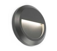 FARO BARCELONA Aplique de pared exterior LED redondo Grant True