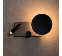 FARO BARCELONA Aplique de pared LED Klee, gris, versión derecha