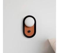 FARO BARCELONA Aplique de pared LED Maya, terracota, aluminio/vidrio, anchura 12,2 cm True