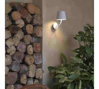 FARO BARCELONA Aplique LED de exterior Toc de aluminio, blanco