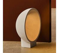 FARO BARCELONA Baliza LED Gaia, gris, hormigón, altura 38,8 cm True