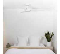 FARO BARCELONA Barth Ventilador de techo LED con luz, blanco