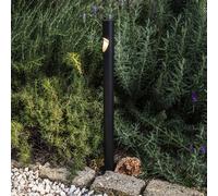 FARO BARCELONA Bisel baliza LED, negro, aluminio, altura 60 cm True